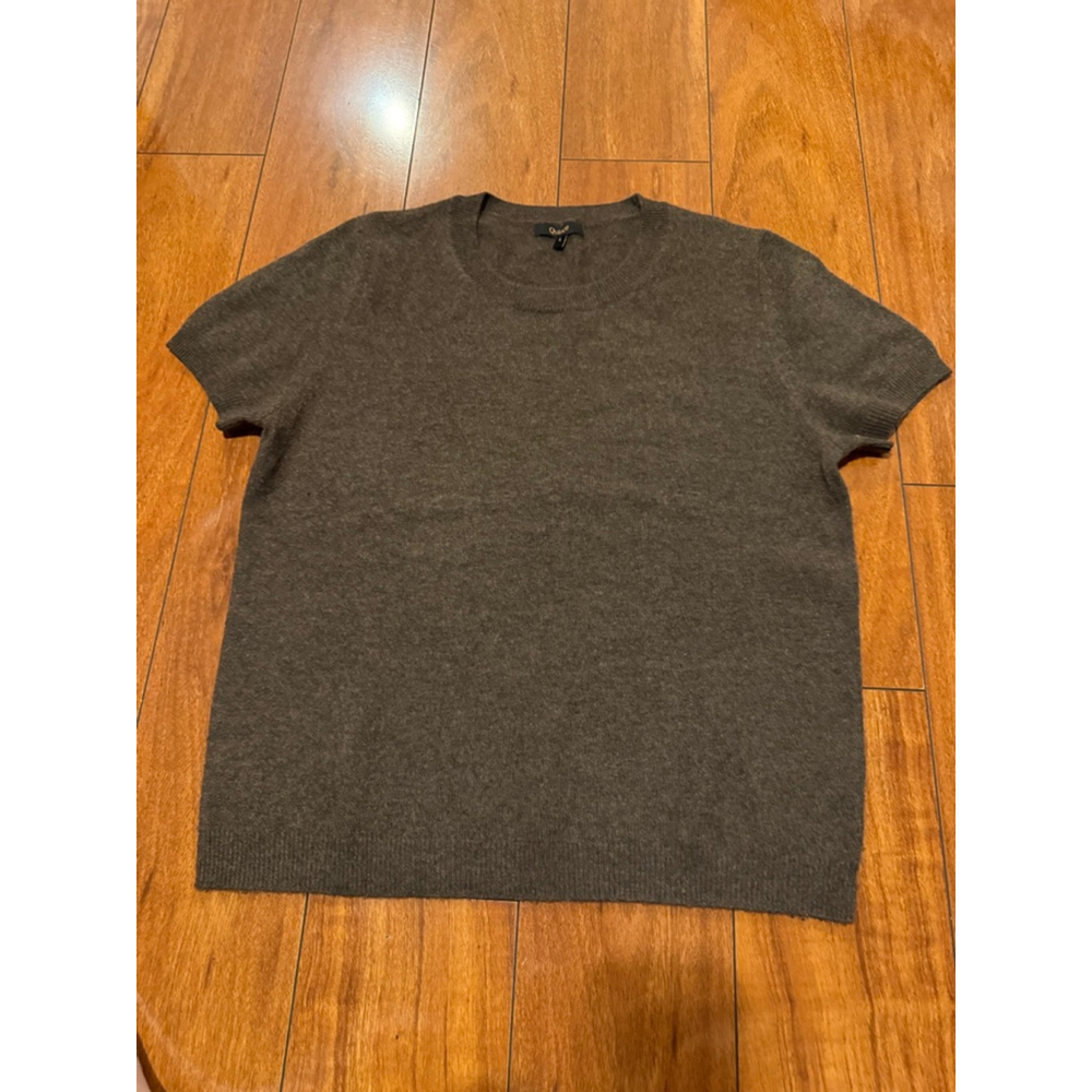 Women's Unbranded Short Sleeve Tee L Brown Cashmere
